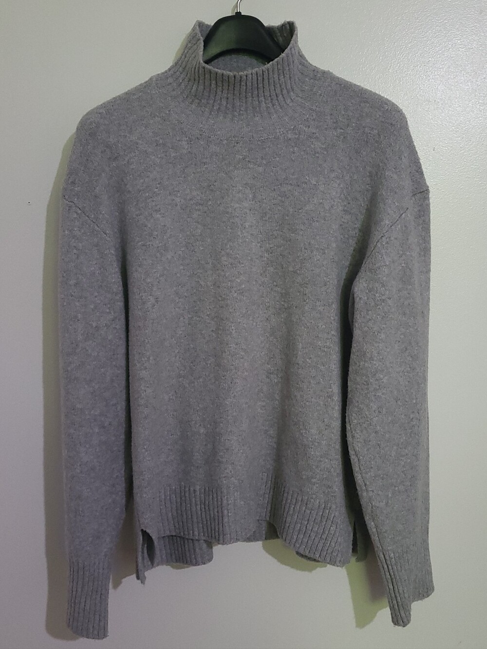 Silver Jeans Gray Knit Mock Neck Sweater Size L
